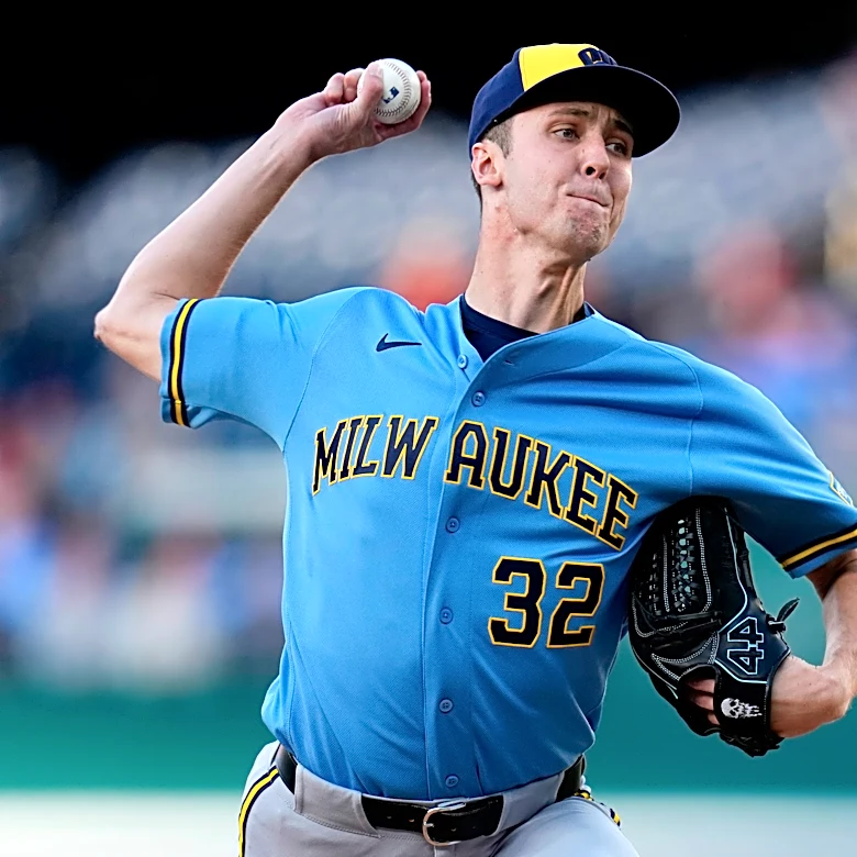 Brewers hope Misiorowski avoids serious injury when his bid for no-hitter ends with hamstring cramp