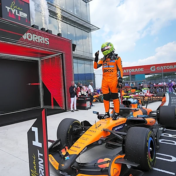 Mercedes' podium streak ends in Miami as McLaren delivers a 1-2 punch