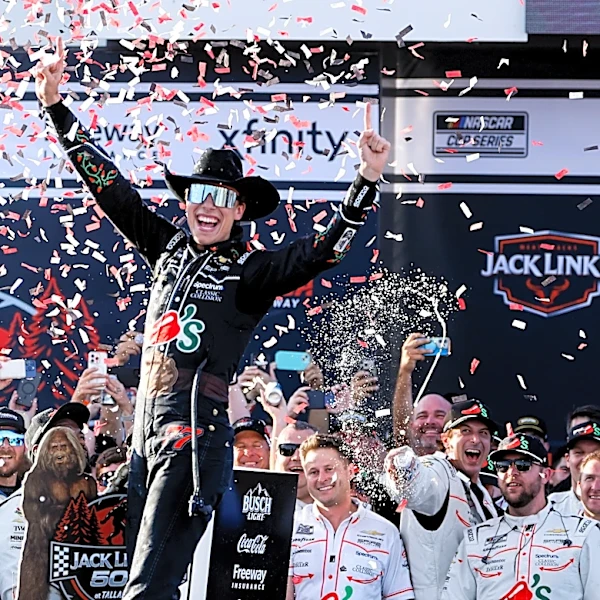 Carson Hocevar is starting up front again in Texas a week after his breakthrough NASCAR Cup victory