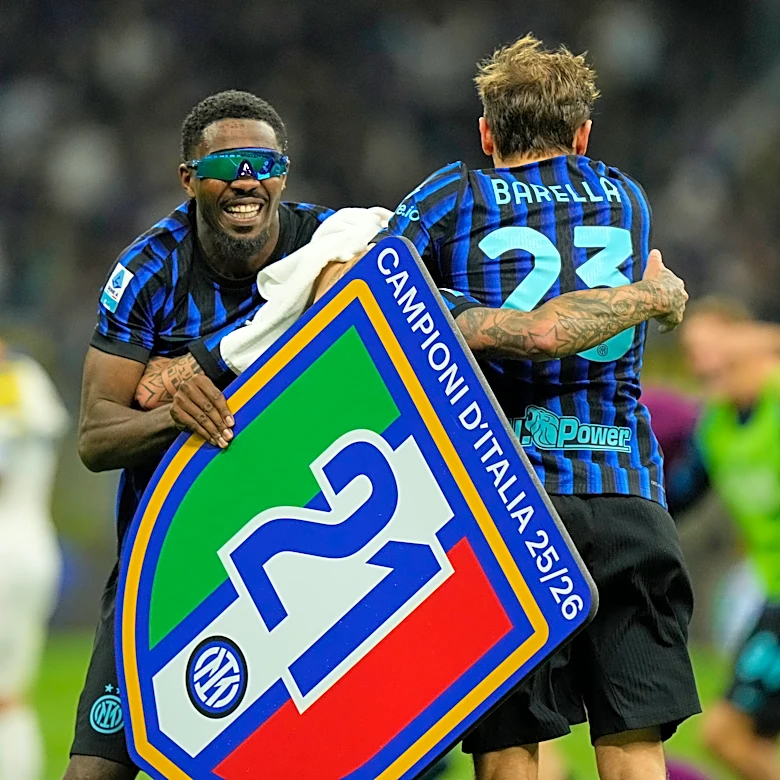 Thuram's goal and Lautaro's assist lead Inter to the Serie A title and a long-awaited San Siro party