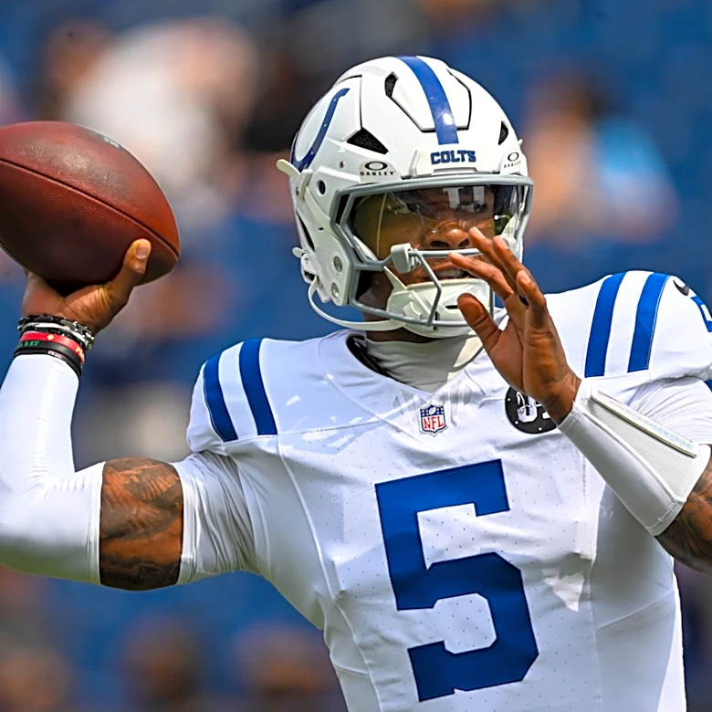 Colts QB Richardson shows up for offseason workouts, AP source says