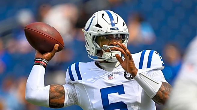 Colts QB Richardson shows up for offseason workouts, AP source says