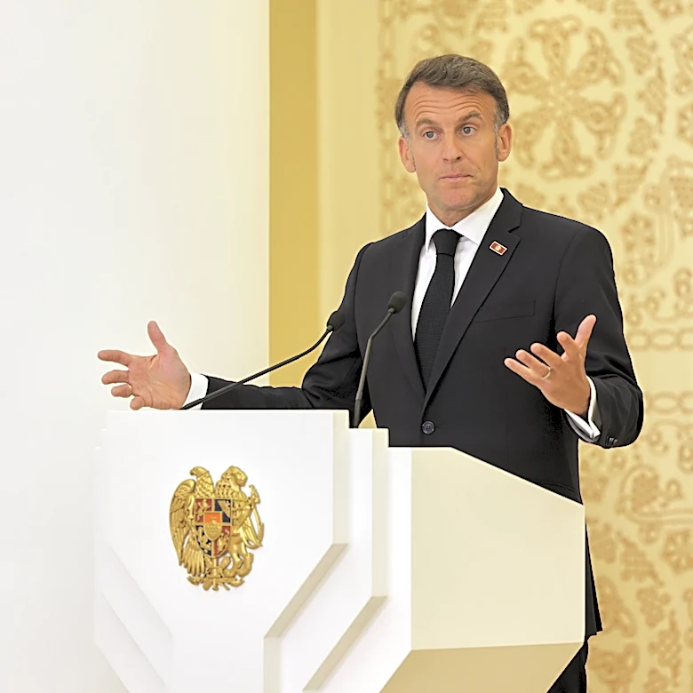 Macron says US and EU are wasting time on tariff threats as Trump fumes over Germany