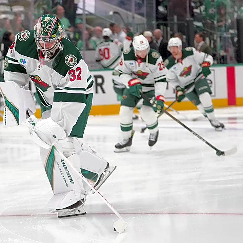 Wild make switch in net for Game 2, go with Gustavsson after Wallstedt allows 8 goals against Avs