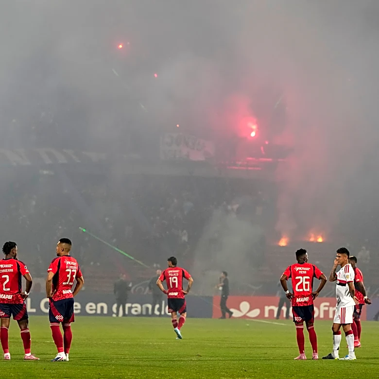 Copa Libertadores soccer match halted after just 3 minutes when fans protest with flares