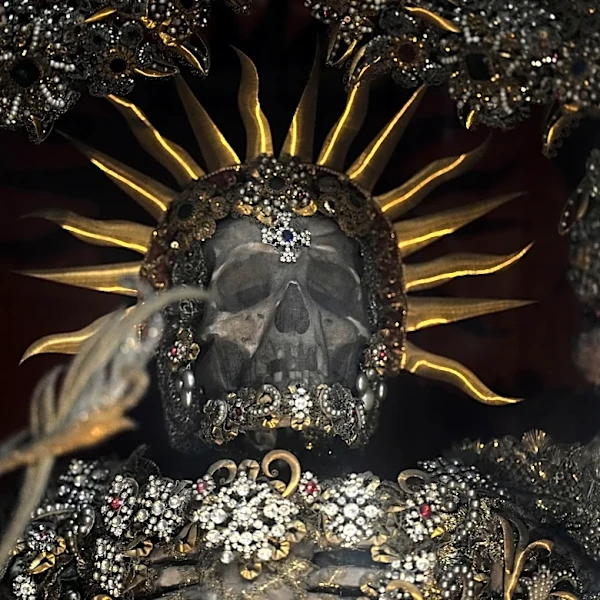 Elaborately decorated skeletons in Catholic churches across Bavaria take some visitors by surprise