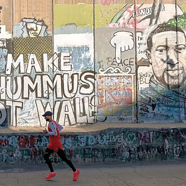 Marathon marks a turning point for a Palestinian runner released from an Israeli prison