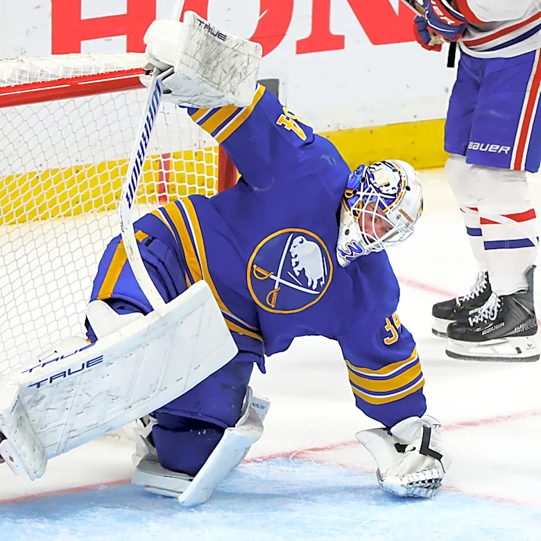 Goalie Alex Lyon's fiery demeanor fuels Buffalo Sabres surge into 2nd round of the playoffs