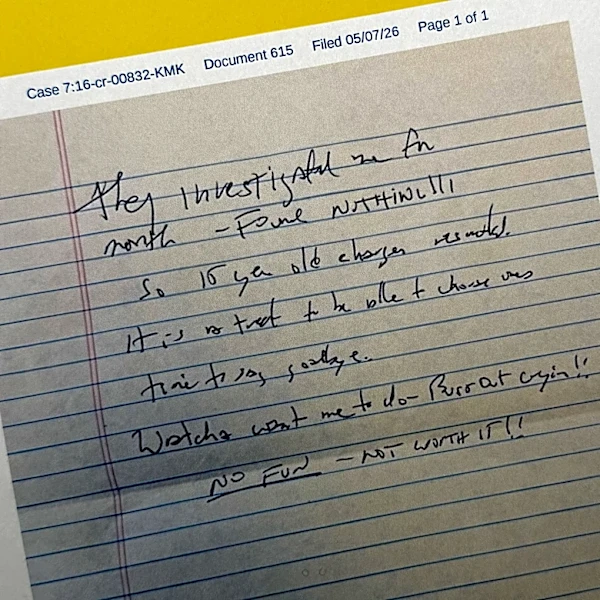 Handwriting on newly released note matches one found after Epstein's death, experts tell AP