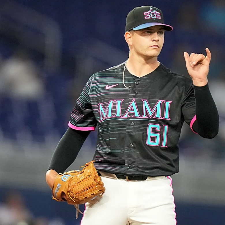Robby Snelling makes his MLB debut for the Marlins in a 3-2 loss to the Nationals