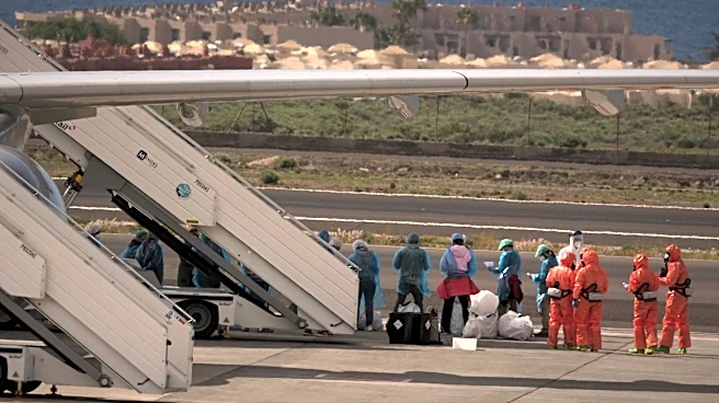 Plane carrying Spanish passengers from hantavirus-stricken cruise ship leaves Tenerife for Madrid