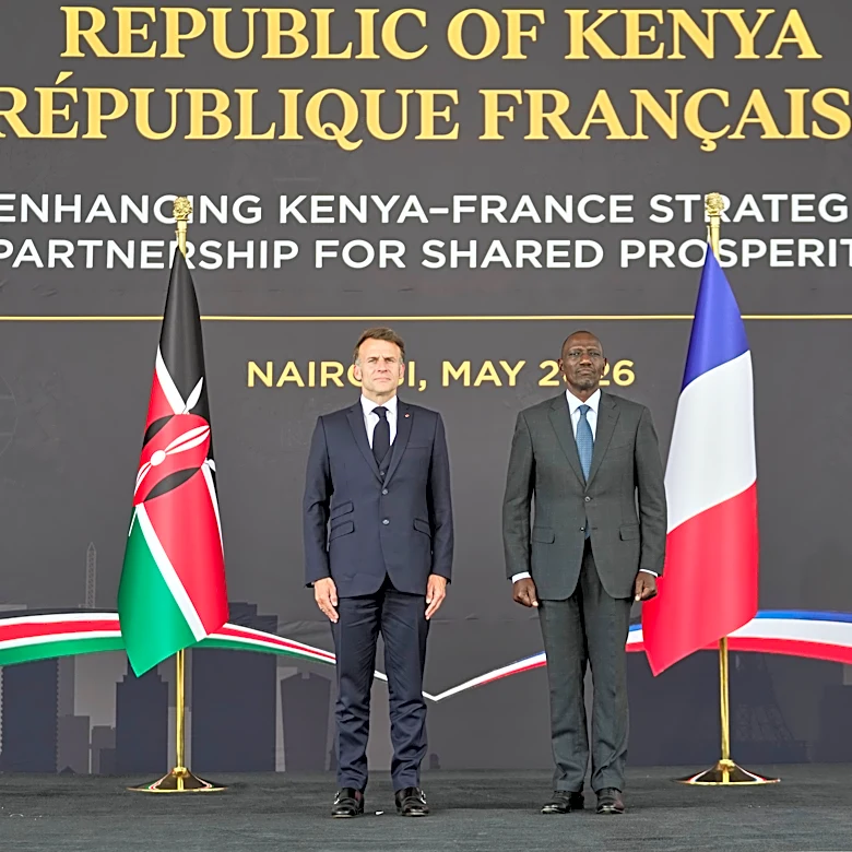 Changing geopolitics are in focus as France's Macron kicks off Kenya visit for an Africa summit