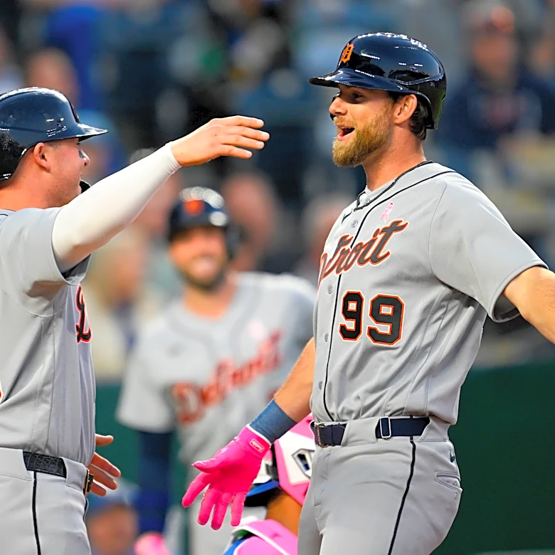Workman lives up to middle name with 1st career homer as Tigers top Royals 6-3 to stop 5-game skid