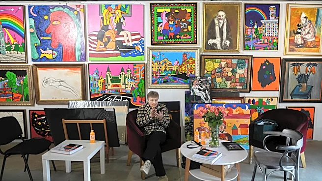 Ukrainians seeking cultural escape from war’s brutality find comfort and resilience at Kyiv art fair