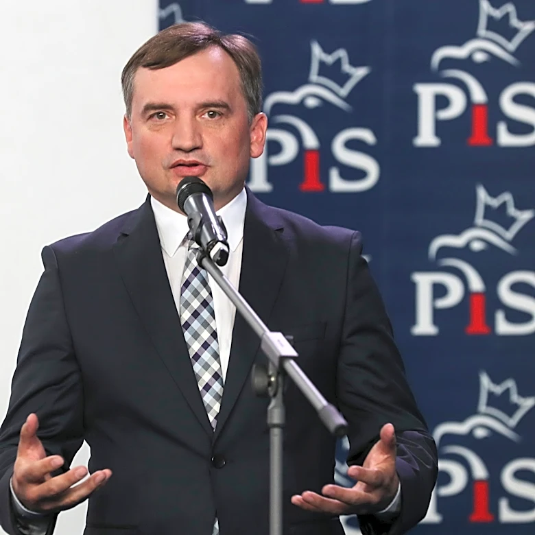 Former Polish justice minister who faces prosecution at home says he's traveled from Hungary to US