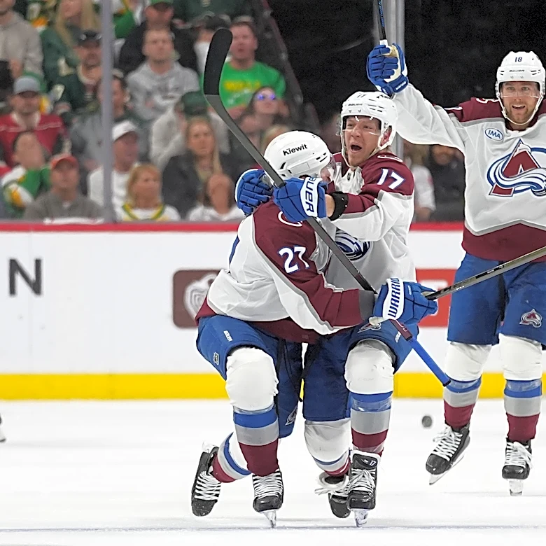 Avalanche bounce back to beat the Wild 5-2 and take a 3-1 lead in the series