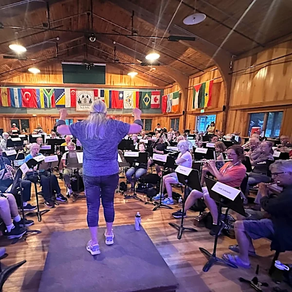 Adults relive the musical camaraderie of their youth at band camps reprised for grown-ups