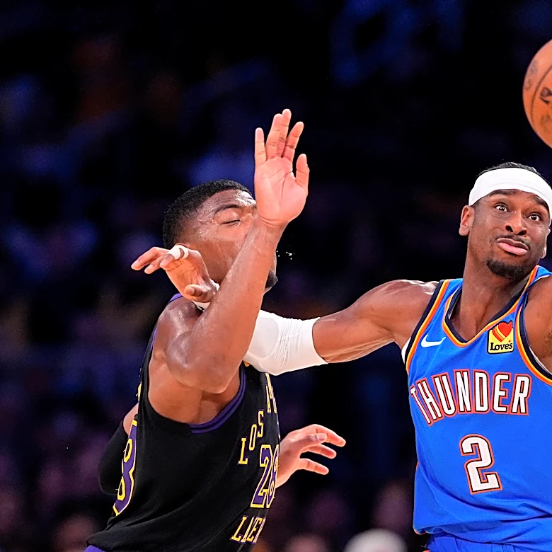 Champion Thunder hold off tenacious Lakers 115-110 in Game 4 for another playoff series sweep