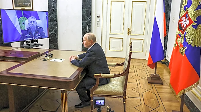Putin hails Russia's test launch of a new ballistic missile and calls it the world's most powerful