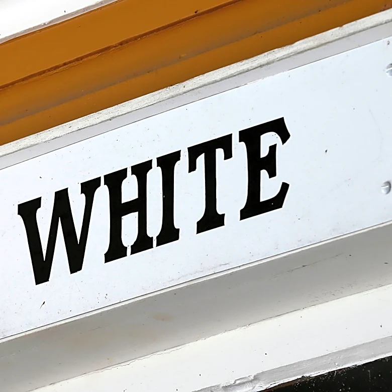 Separate and unequal: The 'Whites Only' sign was a visible reminder of American racism