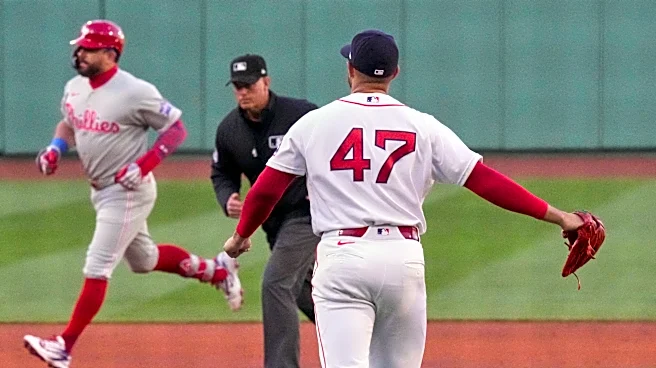 Schwarber homers for 5th straight game, Mattingly earns 900th win as Phillies beat Red Sox 2-1