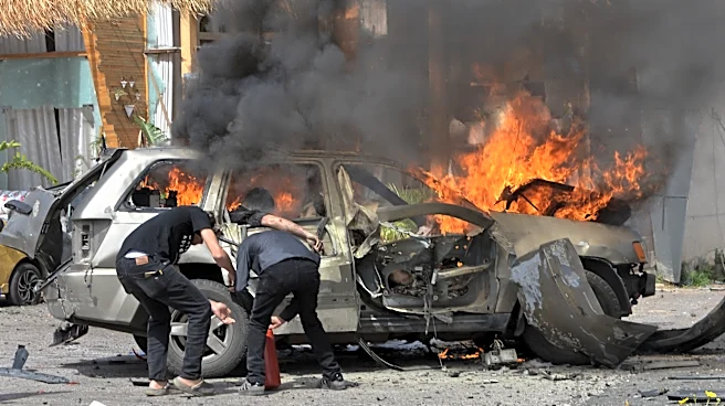 Israeli drone strikes hit highway south of Beirut, killing 8, including 2 children