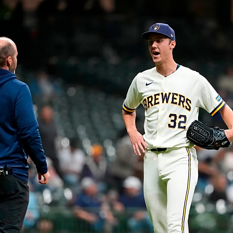 Brewers' Jacob Misiorowski leaves with cramping again after another dominating performance