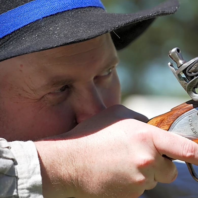 Muskets like those from 1776 are mostly exempt from today’s gun laws