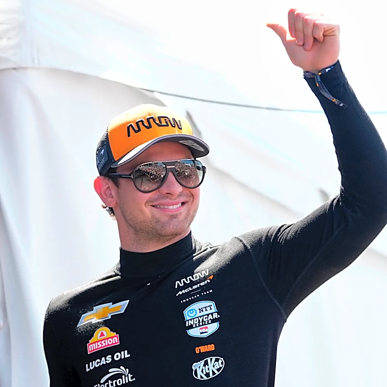 Pato O'Ward reaches the top of the Indianapolis 500 speed chart on the 3rd day of practice