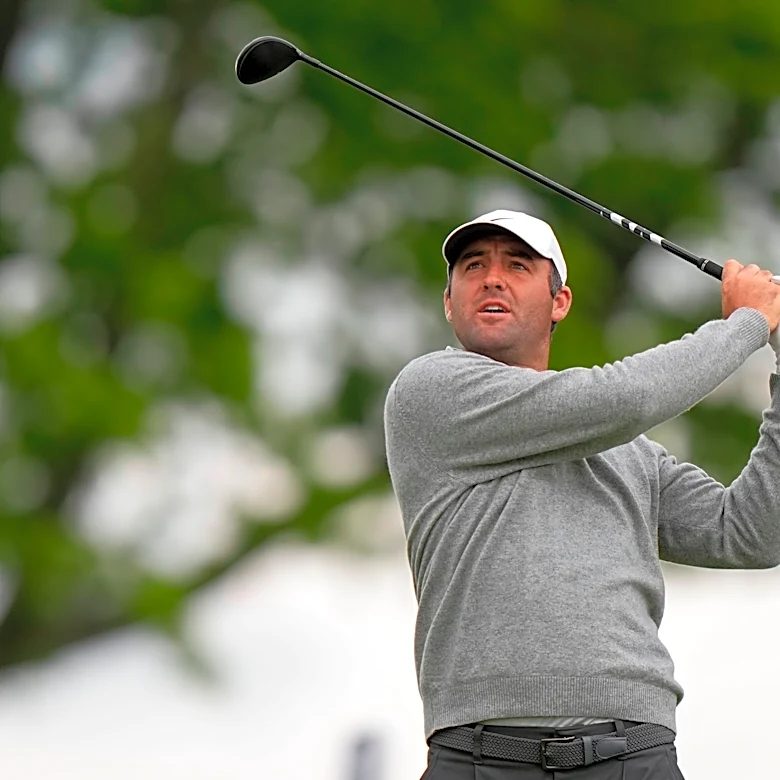 Scottie Scheffler part of 7-way tie for the lead at PGA Championship