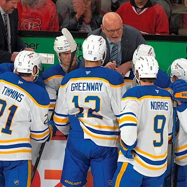 No practice. Plan for the best. That the Ruff approach with Sabres facing elimination vs Canadiens