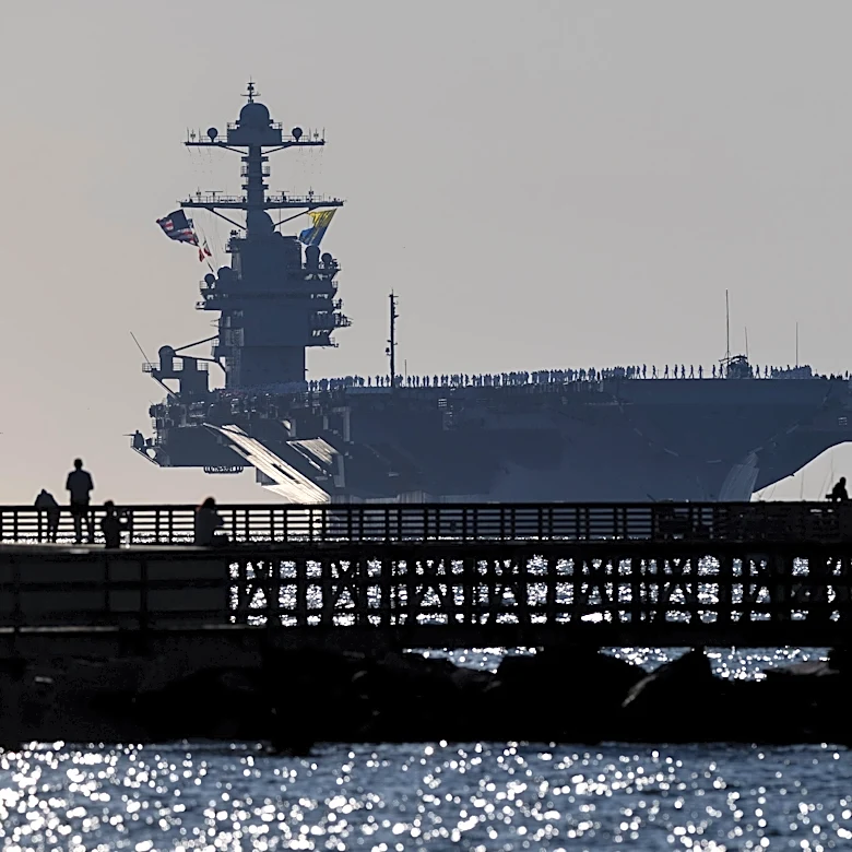 USS Ford returns home after 11-month deployment supporting the Iran war and Maduro's capture