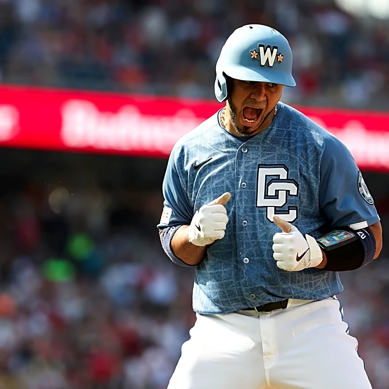 Cavalli takes shutout into 7th, Ruiz drives in 5 as Nationals reach .500 with 13-3 win over Orioles
