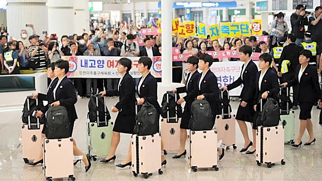 North Korean women's soccer team arrives in South Korea for regional tournament