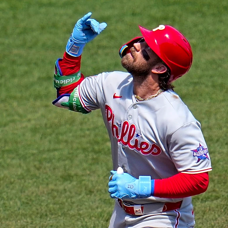 Bryce Harper hits a home run off Paul Skenes and Phillies beat Pirates 6-0