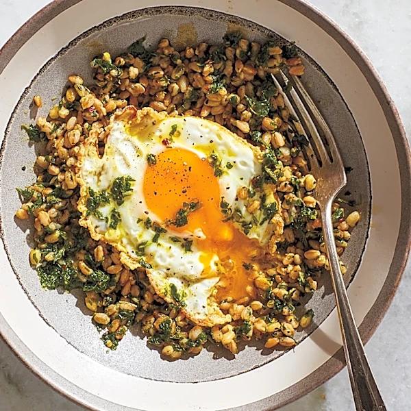 David Tamarkin's recipe for Greens, Grains and Fried Egg works for any meal