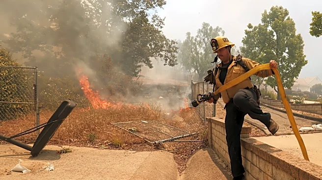 Thousands ordered to evacuate as Southern California wildfire threatens homes