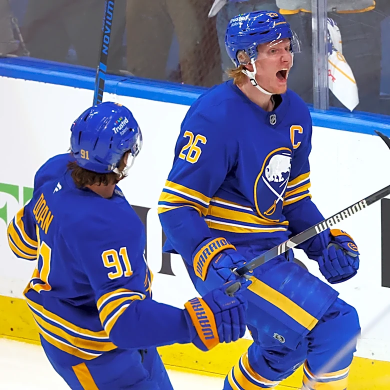 Dahlin's third-period goal sends Sabres-Canadiens' 2nd-round series Game 7 to OT tied 2-2