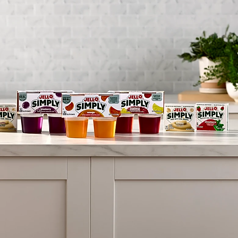 New Jell-O products swap fruit juice for artificial colors