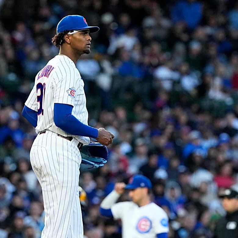 Cubs right-hander Edward Cabrera departs vs. Brewers with blister on his middle finger