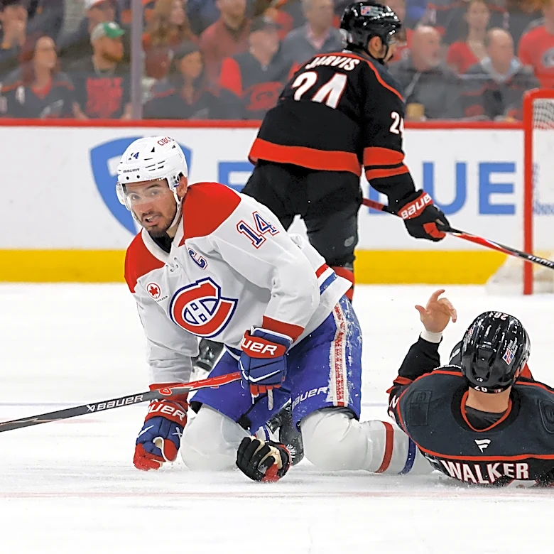 Canadiens pounce as Hurricanes emerge from long playoff break with breakdowns, miscues