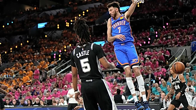 Gilgeous-Alexander, bench propel Thunder past Spurs 123-108 after historic slow start for 2-1 lead