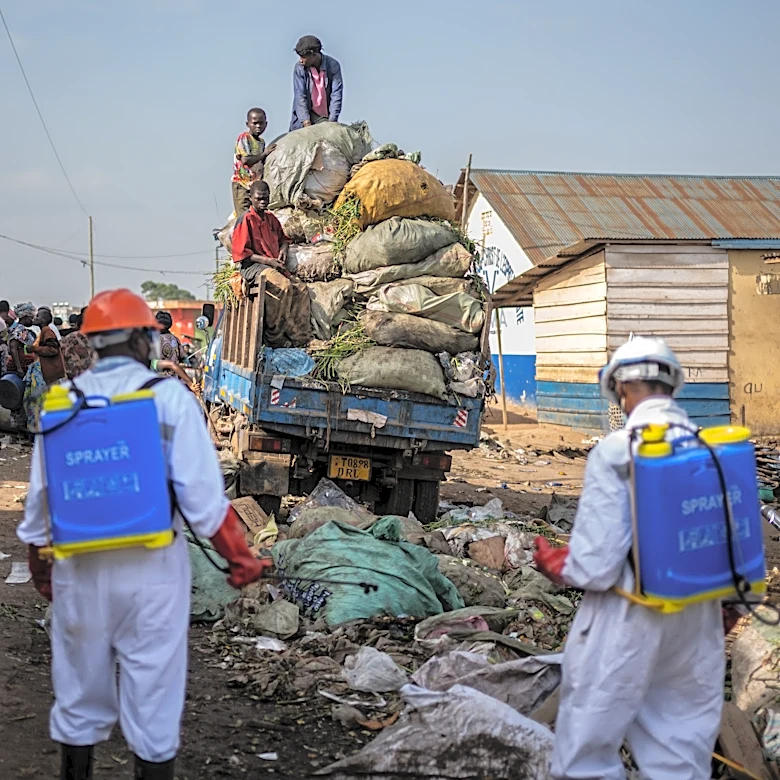 An Ebola treatment tent set ablaze again in eastern Congo with 18 suspected cases escaping