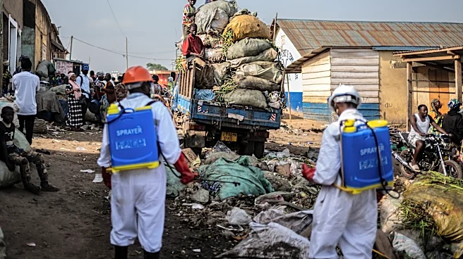 An Ebola treatment tent set ablaze again in eastern Congo with 18 suspected cases escaping