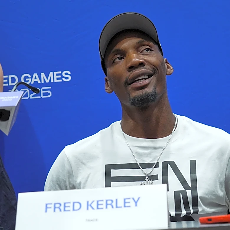 Sprinter Fred Kerley says he's running clean at Enhanced Games, and that he'll be at the LA Olympics