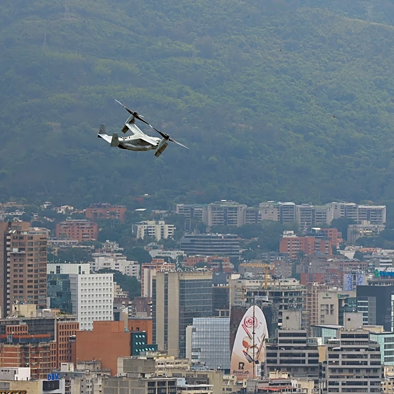 US military conducts a rapid response exercise at embassy in Venezuela's capital