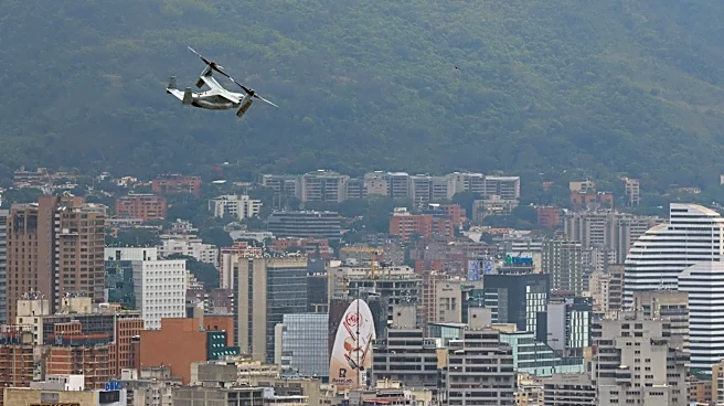 Marines conducts a rapid response exercise at the US Embassy in Venezuela's capital