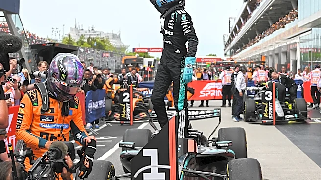 Russell clashes with Mercedes teammate Antonelli in Canadian GP sprint win