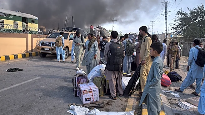 A suicide bombing near a railway track in southwest Pakistan kills at least 23 people