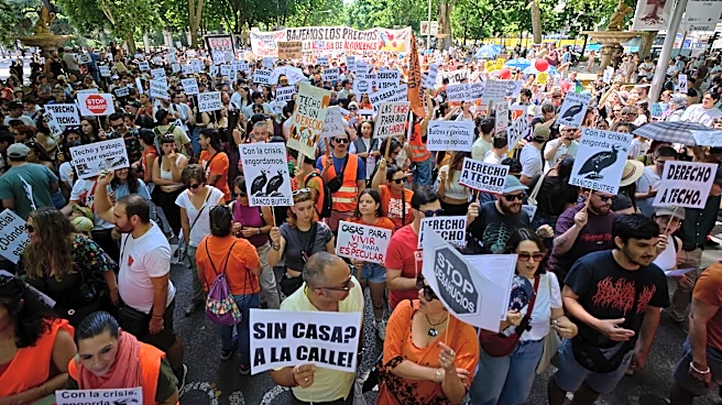 Thousands rally in Spain's capital against increasing housing costs